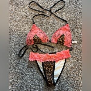 Dippin' Daisy's Pink and Leopard Bikini